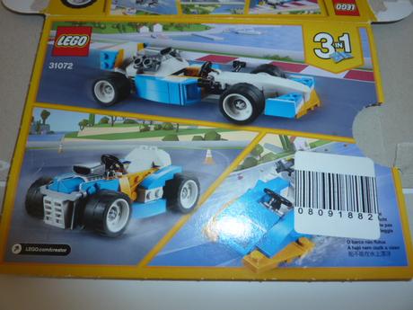 Lego creator formula 3v1, 
