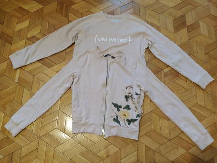 2xpudrovoruzove mikinky- cena spolu, kids,152