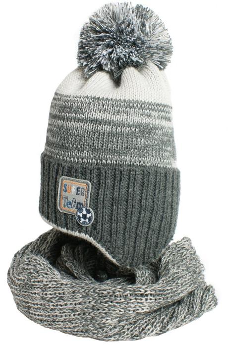 Chlapčenský set čiapka,nákrčník/mix farieb, 