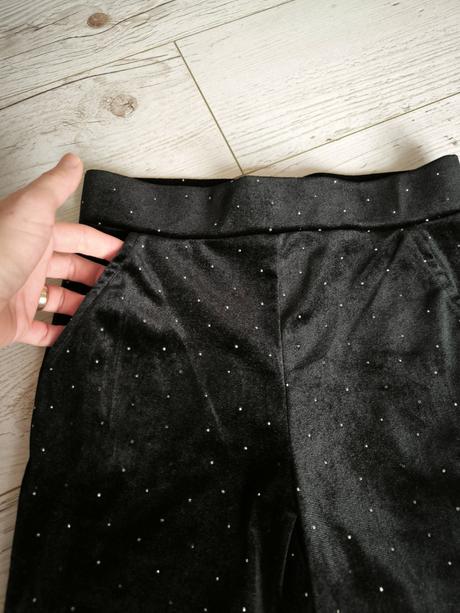 Zamatové nohavice s trblietkami, reserved,140