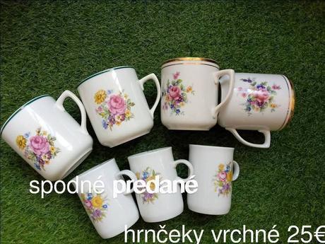 Tanieriky,šálky, 