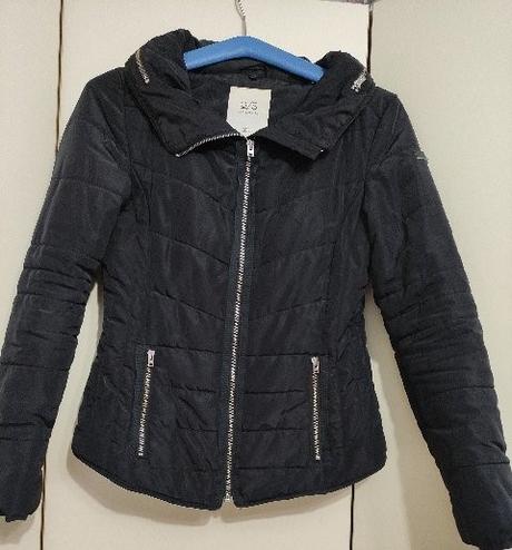 Čierna prešívaná bunda na prechodné obdobie a jar, s.oliver,s