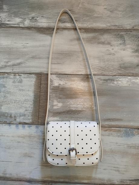 Kabelka bielo čierne bodky, 