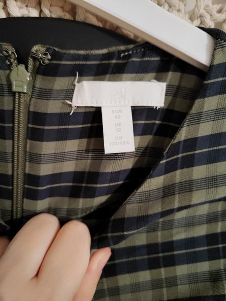 Khaki šaty h&m, h&m,l