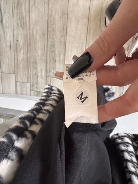 Čiernobiely kabát imoda, m