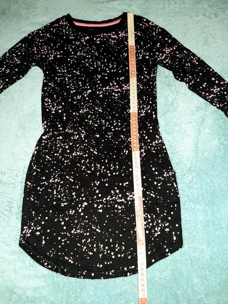 Tenkre šaty s ružovými a šedými bodkami, reserved,128