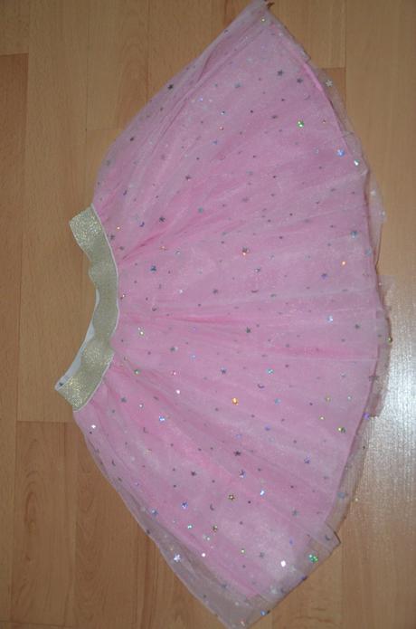 Tutu sukňa ružová s tblietkami so spodničkou nová, <50 - 128