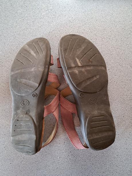 Kožené sandále, protetika,37