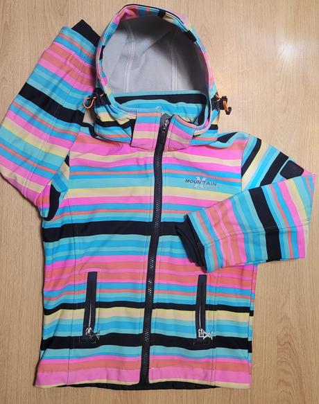 Softshallová bunda mountain sport dievčenská m, m