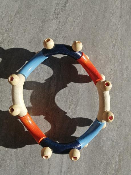 Drevená hračka na hmat babylove 6+mes, 