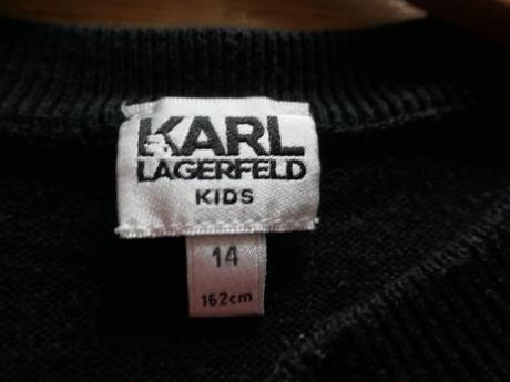 Karl lagerfeld tensi ikon cierny svetrik 164/xs/s, s