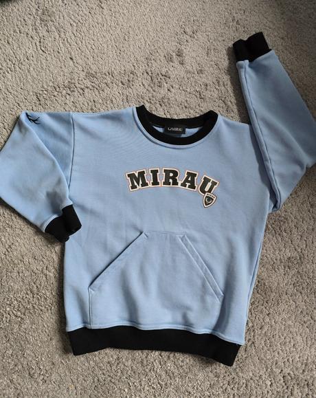 Mikina 2x vzatá, mirau,128