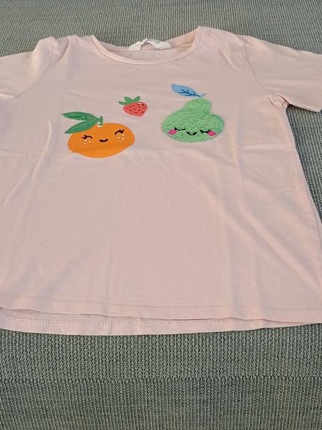 Dievčenské tričko, h&m,134