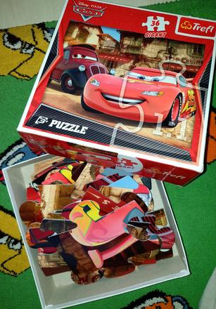 Veľké puzzle cars - giant,