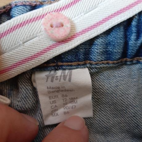 Riflove kraťasy, h&m,86