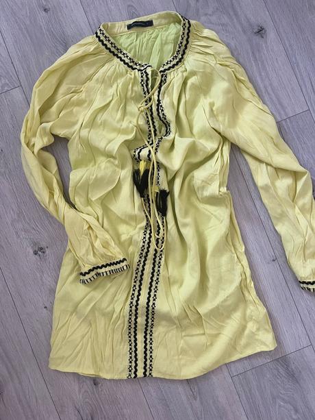 Zlte saty alebo prehoz na plavky, chantall,s