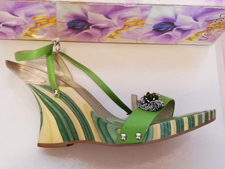 Unikátne dámske dreváky veľ. 38,5 s kabelkou, 38