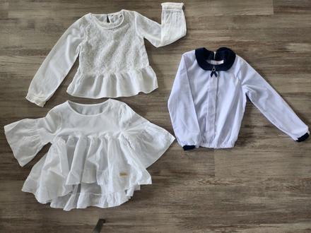 Elegantné blúzky 3ks, h&m,122