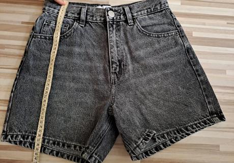 Sivé džínsové šortky pull & bear, pull&bear,34