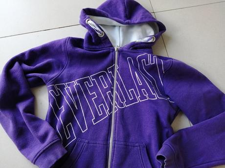 Fialová dievčenská mikina everlast, 158