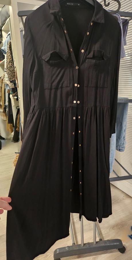 Čierne košelove šaty, mohito,36