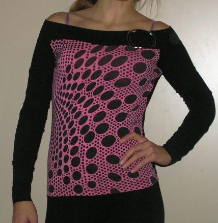 Elastické tričko cez ramena, m