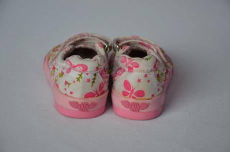 Flitríkové plátenné topánočky lelli kelly, 24