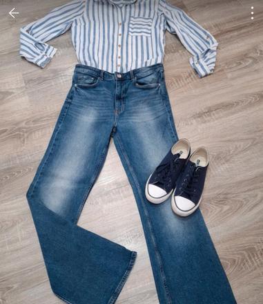 Pásikavá ľanová blúzka, f&f,l