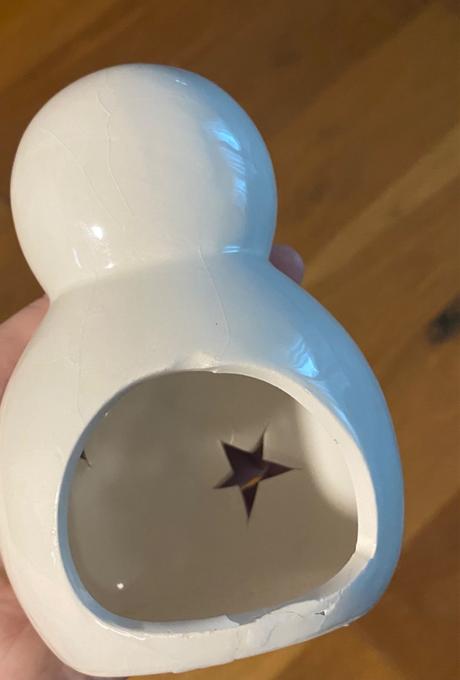 Vianočný svietnik - snehuliak,