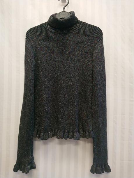 Dievčenský farebný lesklý top- rolák, matalan, matalan,146