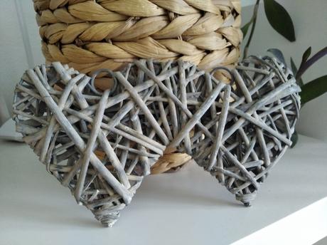 Prútené srdcia - na zavesenie, 