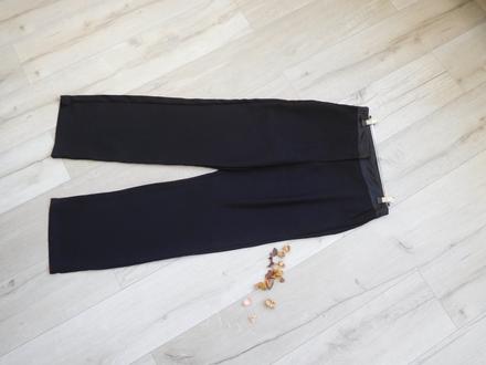 Elegantné nohavice so saténovým pásom, 36v,, 36