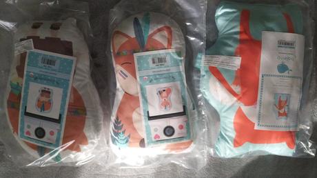 Vankúšiky - 2 líštičky a indiánik- aj ako darček, 