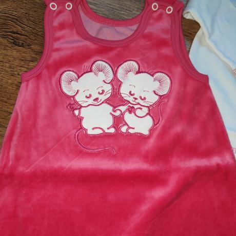 Teplejší komplet myška, 56 / 62 / 68 / 74