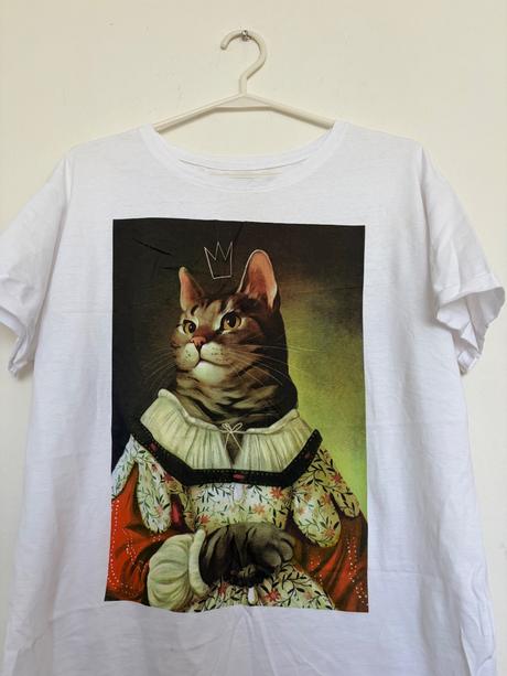 Tricko s mackou macka queen s korunou kralovna, reserved,s