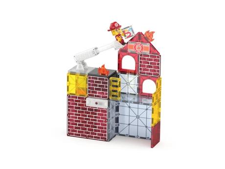 Magna-tiles fire station,