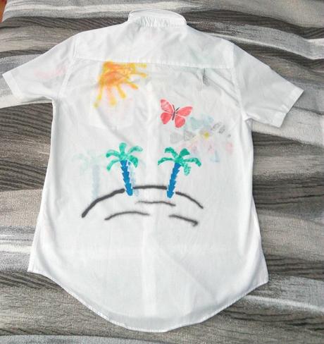 Košeľa s letnou potlačou, f&f,38