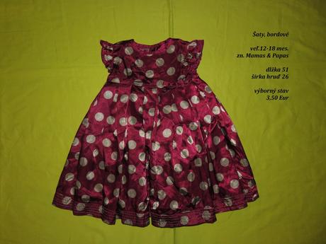 Príležitostné šatičky, mamas & papas,86