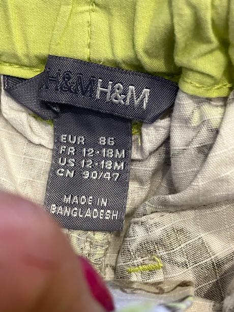 Chlapčenské kraťasy s lebkami h&m (86), h&m,86
