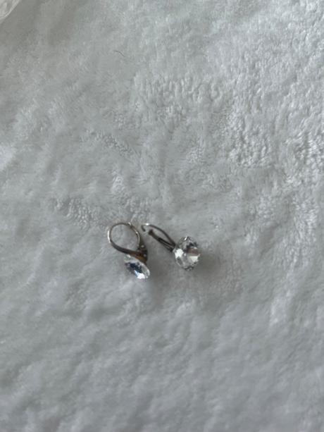 Swarowski nausnice, srdiecko gratis, swarovski