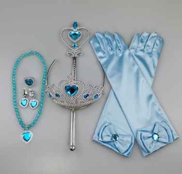 Veľký modrý 6. dielny set pre princezné ... nový, 