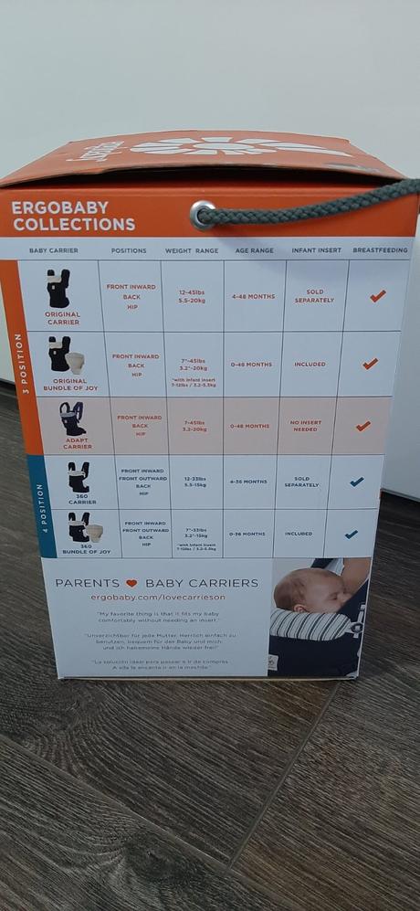Ergobaby adapt (od 3.2 kg), ergo baby
