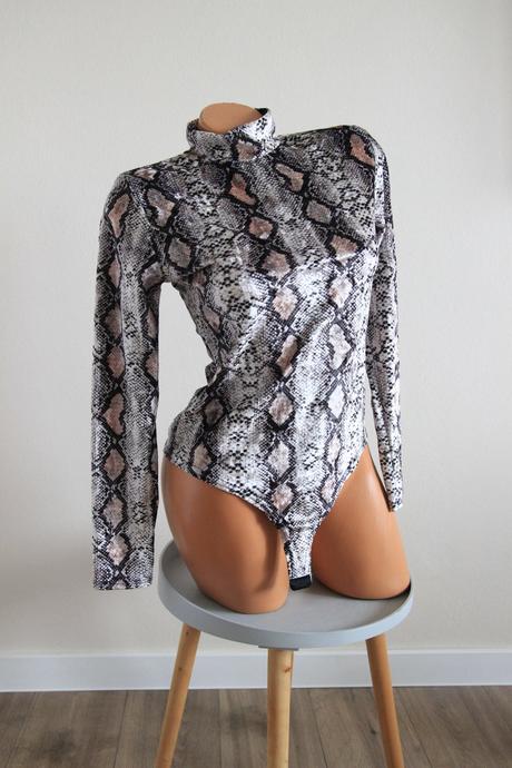 Zamatový hadí body top, m, m