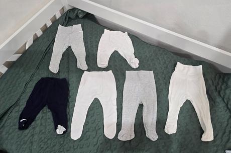 Balík oblečenia dupačky+polodupačky v.62- 14 kusov, 50–62