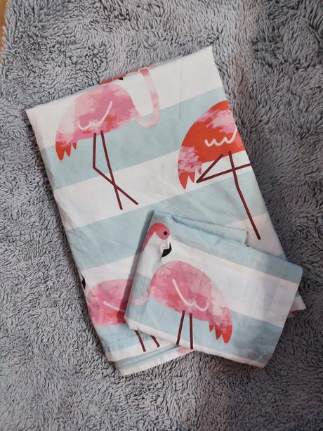 Obliečky s motívom plameniaka, šírka (cm): 130,dĺžka (cm): 190