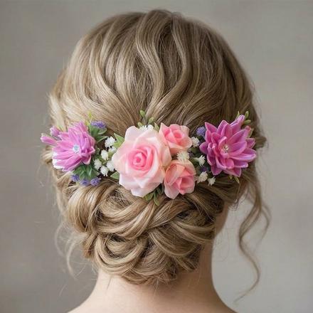 Lotosové kvety s ružami do vlasov, 