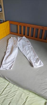 Biele nohavice do kuchyne veľ.58, 58