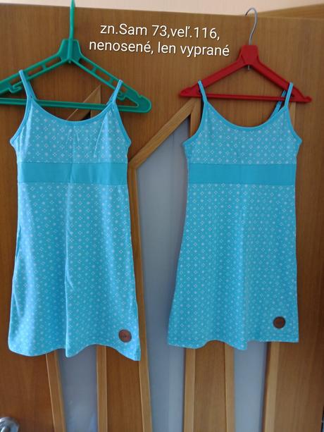 Dievčenské šaty zn.sam 73 veľ.116, 116