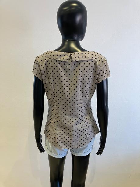 Dámska blúzka s golierom bodkovaná h&m (38), h&m,m