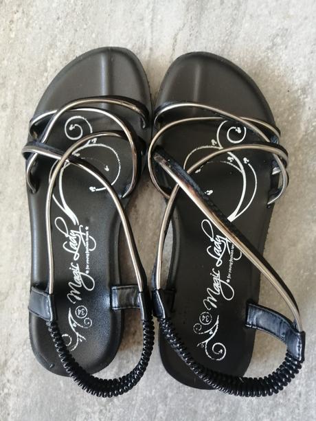 Sandálky čierne magiclady v34, vd 21,5 cm, 34